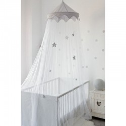 Ciel de lit Blanc Etoiles