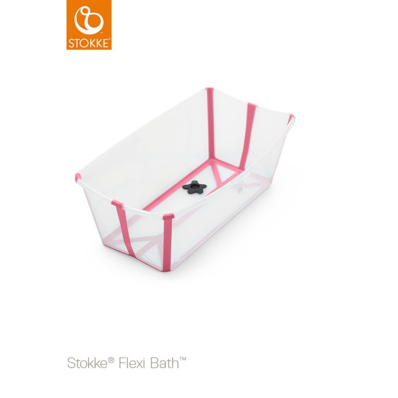 Baignoire Pliante Flexibath Transparente Rose Stokke code Bebe 9