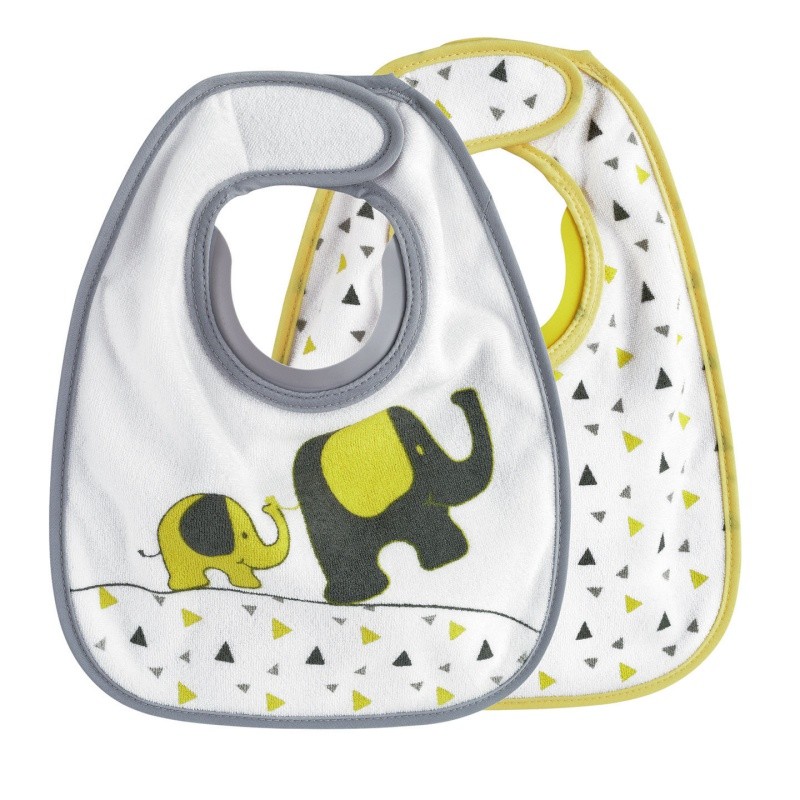 Lot De 2 Bavoirs Bib Up 1er Age Trois Kilos Sept code Bebe 9 Guad