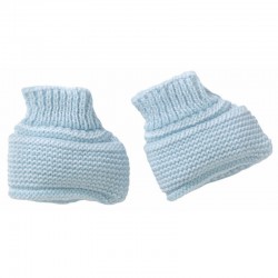 Chaussons maille bleu...