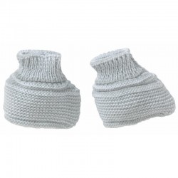 Chaussons maille gris...