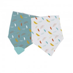 LOT DE 2 BAVOIRS BANDANA...