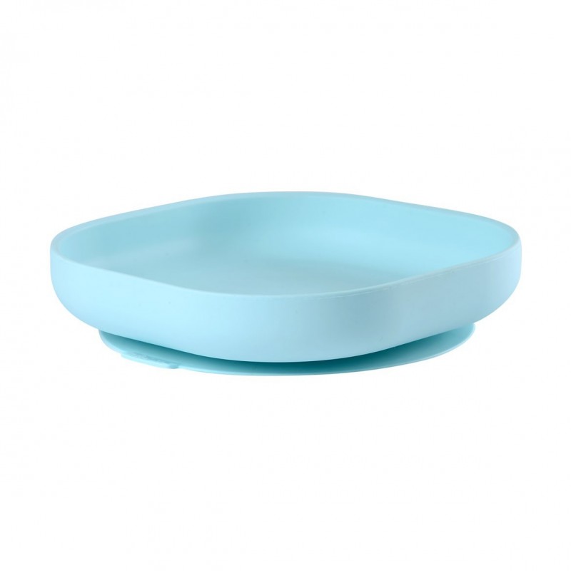 Assiette Silicone Ventouse Light Blue Beaba code Bebe 9 Guadeloupe