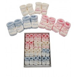 CHAUSSONS TRICOT BRODE...