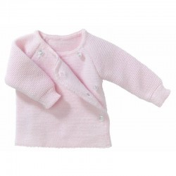 Brassière maille rose...